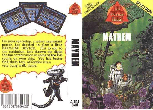 Mayhem box art for ZX Spectrum